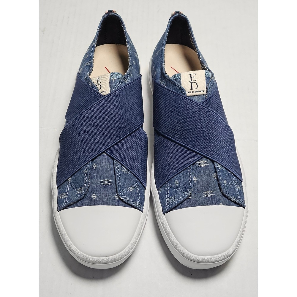 ED Ellen DeGeneres Daichi Blue Mohave Denim Slip On Sneakers 6M‎ EDA-DAICHI